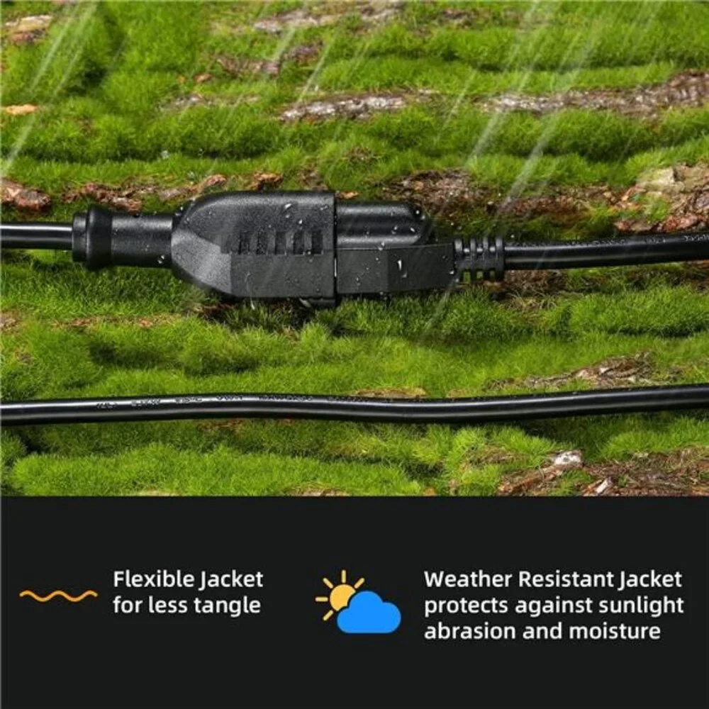 Waterproof Power Extension Cord,Indoor/Outdoor(Marked General Use on The Tag)